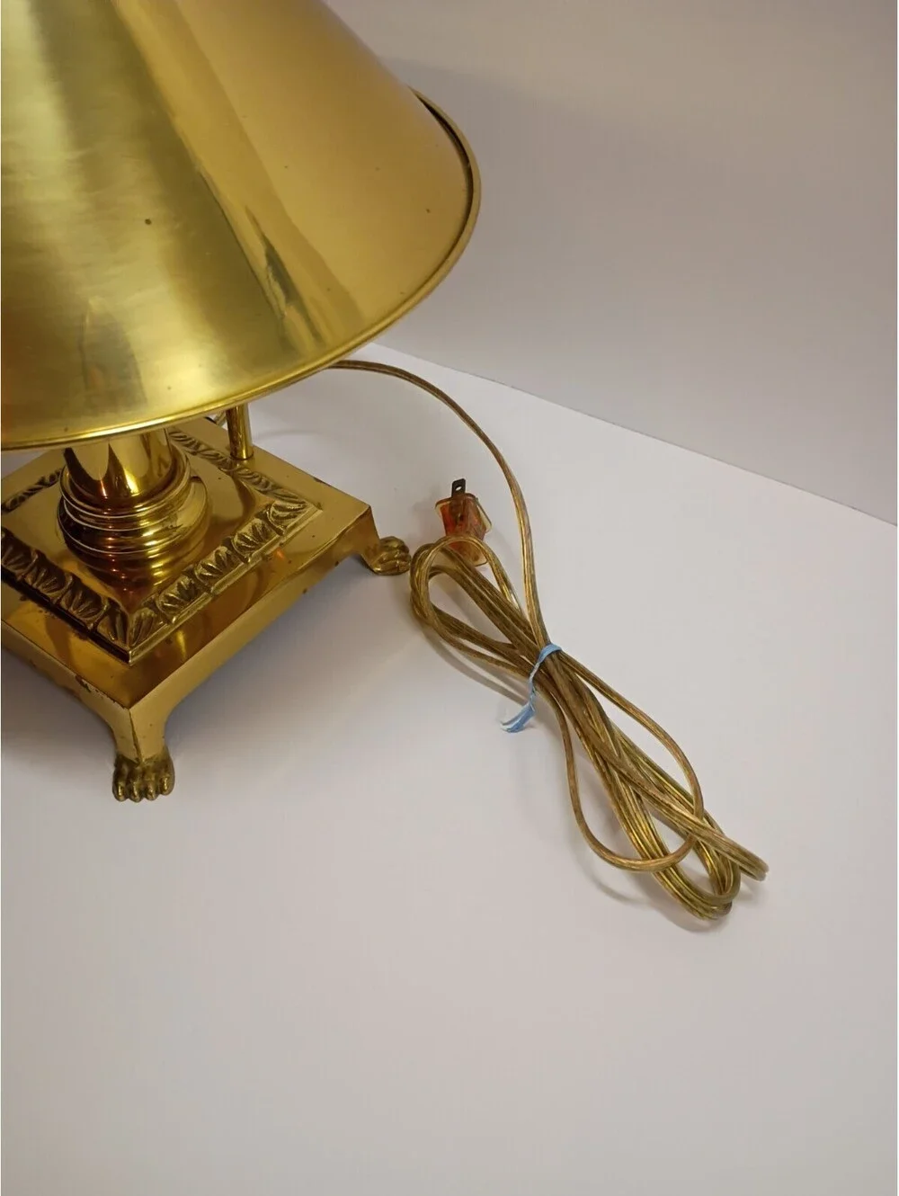 Vintage Paris Orient Express Istanbul Brass Adjustable Table Lamp 51cm-Works!-